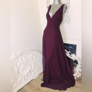 BIRDY GREY Burgundy Maxi Dress